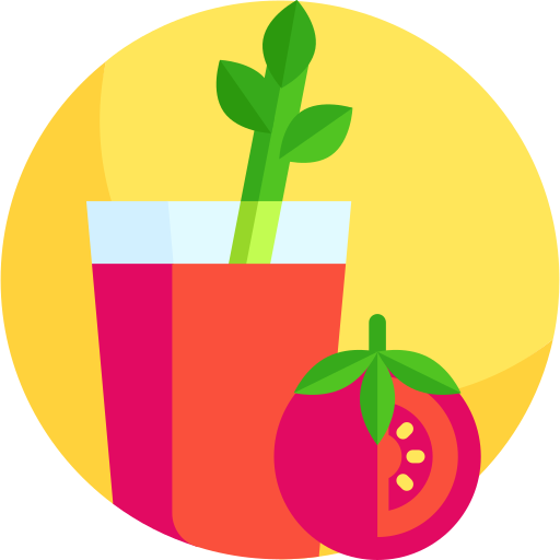 Tomato juice Detailed Flat Circular Flat icon