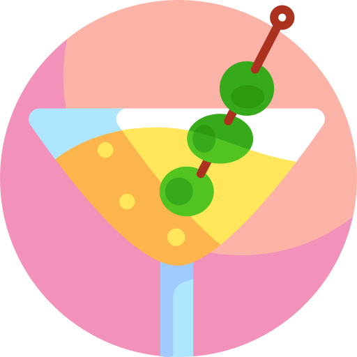 Cocktail Detailed Flat Circular Flat icon