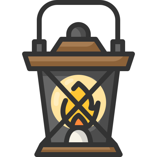 Oil lamp Generic Outline Color icon