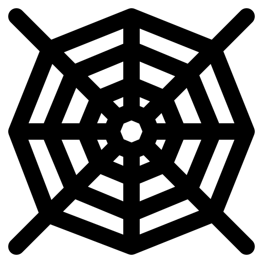 spinnenweb Generic Glyph icoon