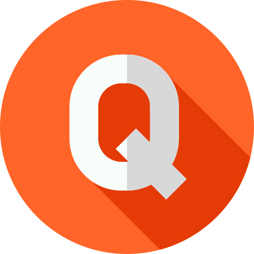 q Flat Circular Flat icon