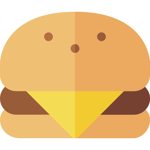 Hamburger Basic Rounded Flat icon