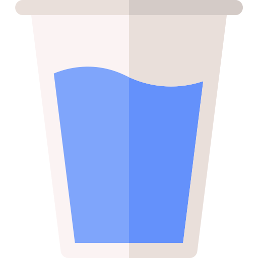 Glass of water Basic Rounded Flat icon