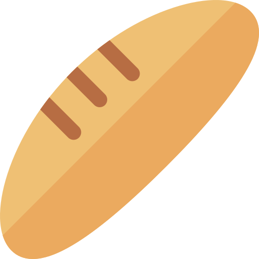pão Basic Rounded Flat Ícone