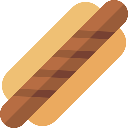 hot dog Basic Rounded Flat ikona