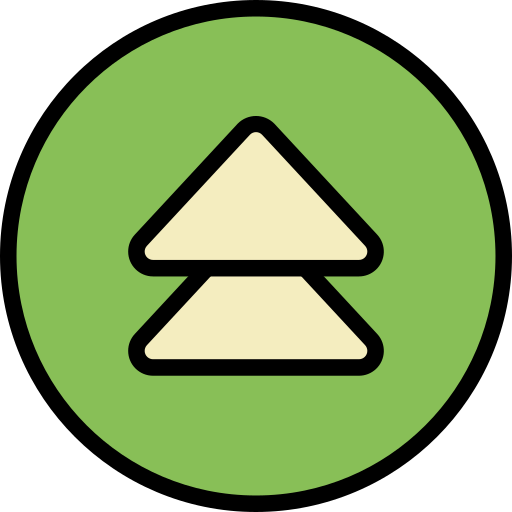 上矢印 Generic Outline Color icon