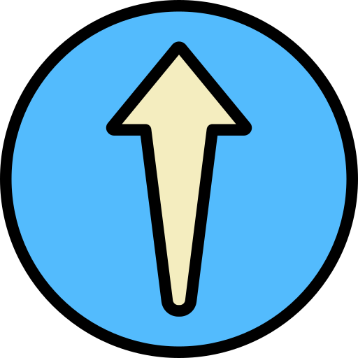 strzałka w górę Generic Outline Color ikona