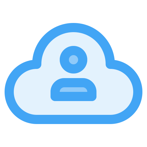 nube Generic Blue icono