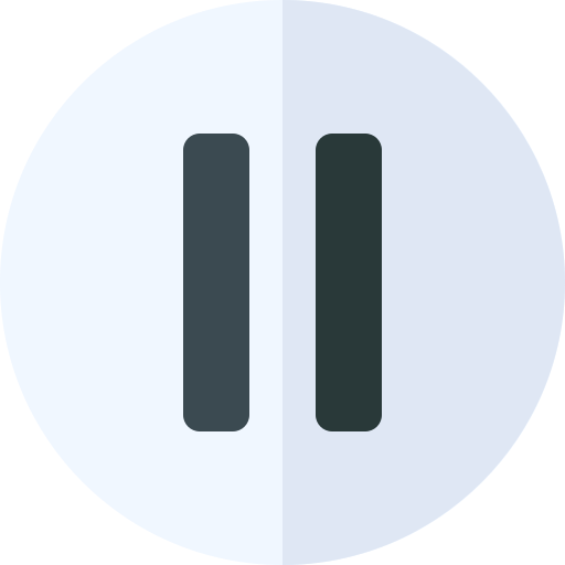 Pause Basic Rounded Flat icon