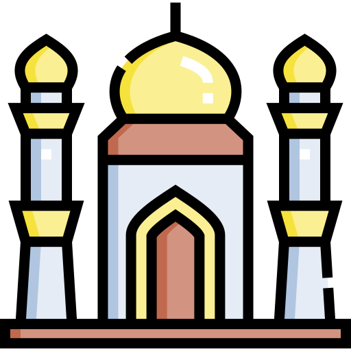 モスク Detailed Straight Lineal color icon