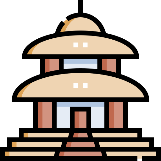 天の神殿 Detailed Straight Lineal color icon