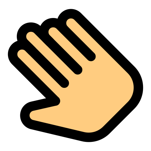 hand Pixel Perfect Lineal Color icon