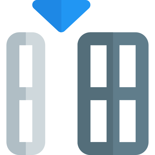 kolumna Pixel Perfect Flat ikona