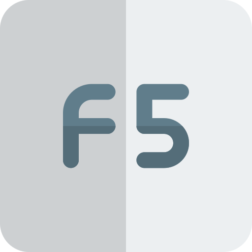 f5 Pixel Perfect Flat icon