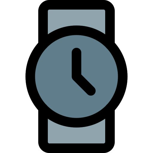 reloj Pixel Perfect Lineal Color icono