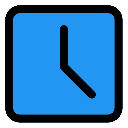reloj Pixel Perfect Lineal Color icono