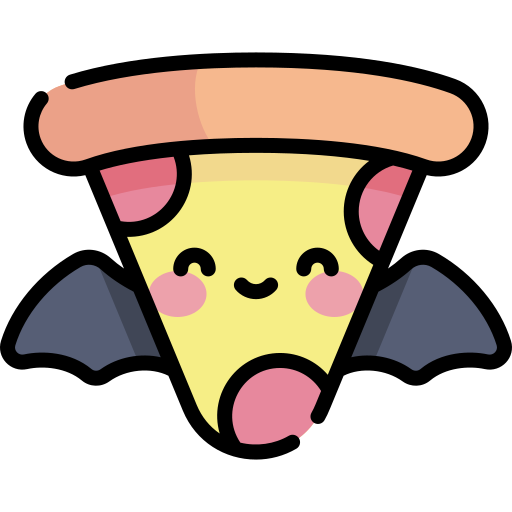Pizza Kawaii Lineal color icon