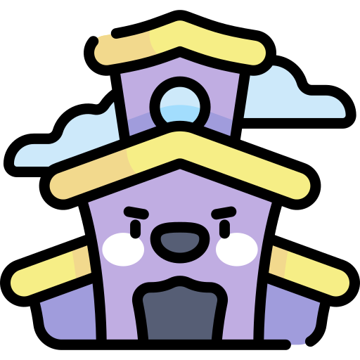 Haunted house Kawaii Lineal color icon