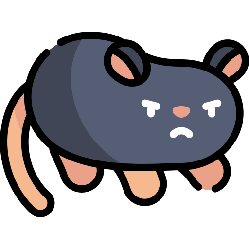 쥐 Kawaii Lineal color icon