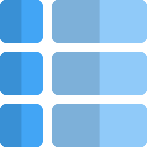 lijst Pixel Perfect Flat icoon