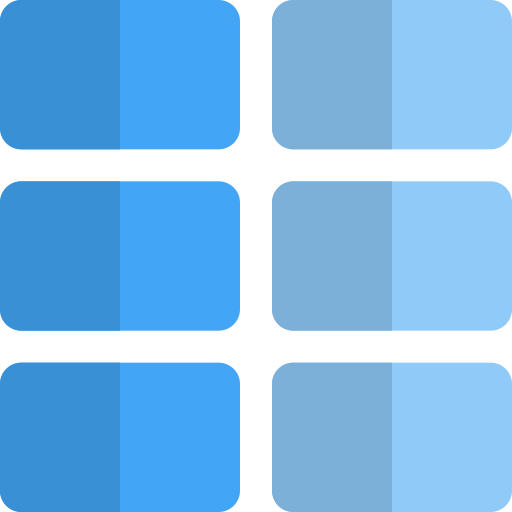 グリッド Pixel Perfect Flat icon