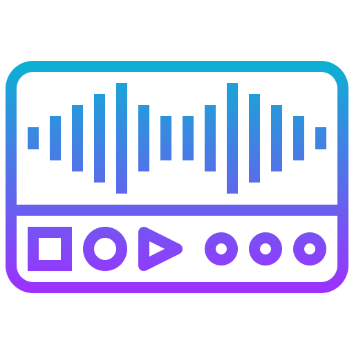 Audio Meticulous Gradient icon