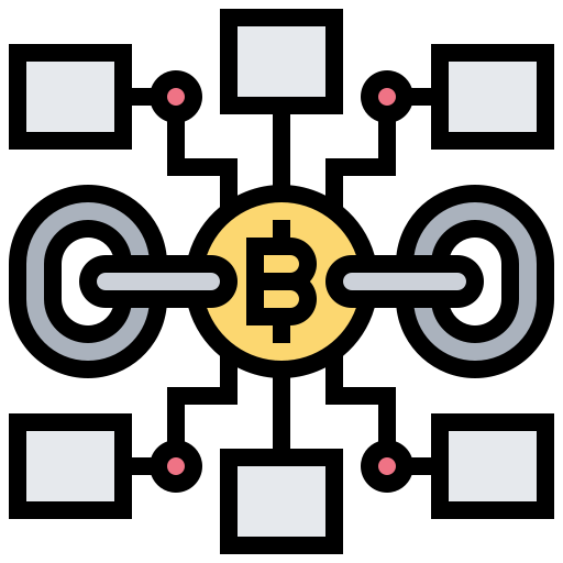 blockchain Meticulous Lineal Color ikona