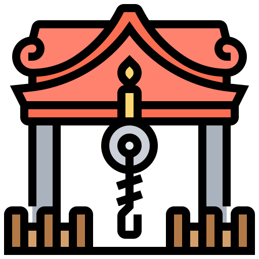 Świątynia Meticulous Lineal Color ikona