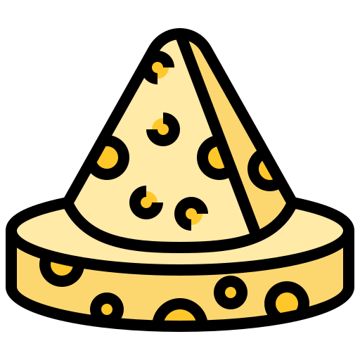 Cheese Meticulous Lineal Color icon