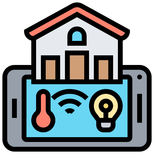 Smart home Meticulous Lineal Color icon
