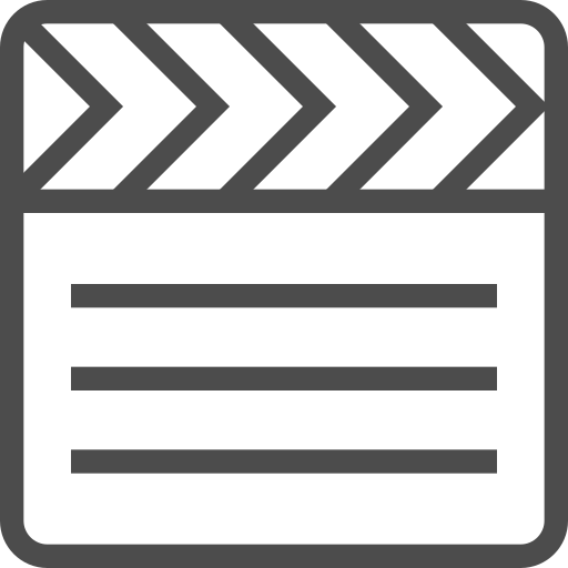 Clapperboard Generic Detailed Outline icon