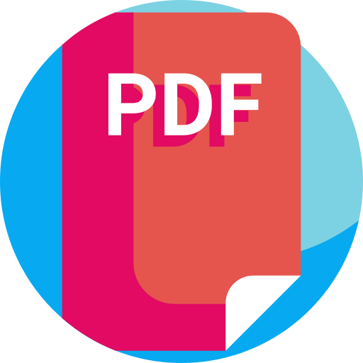 pdf Detailed Flat Circular Flat icoon