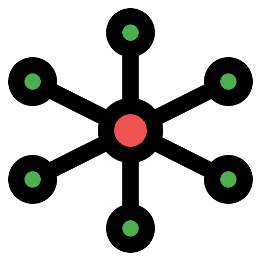 회로망 Generic Outline Color icon