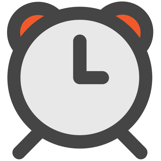 reloj de mesa Generic Outline Color icono