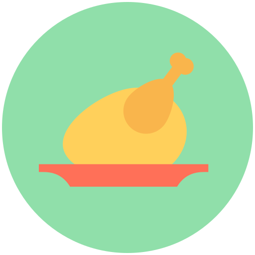 구운 치킨 Generic Circular icon