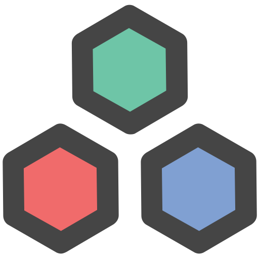 sześciokąty Generic Outline Color ikona