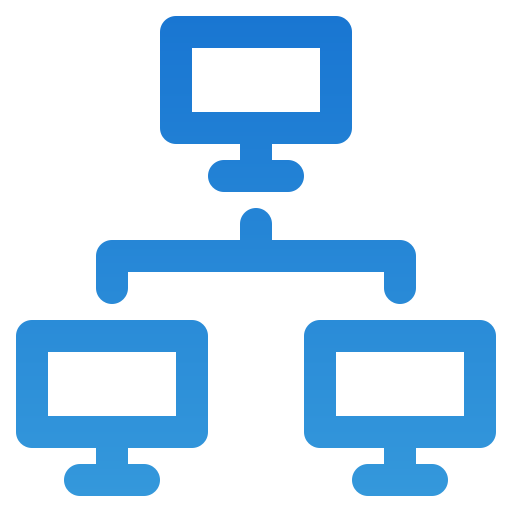red de computadoras Generic Gradient icono
