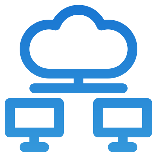 cloud netwerk Generic Gradient icoon