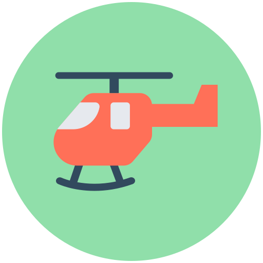 helicóptero Generic Circular Ícone
