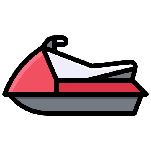 moto acuática Generic Outline Color icono