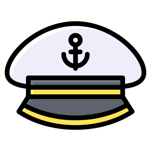 kapitan cap Generic Outline Color ikona