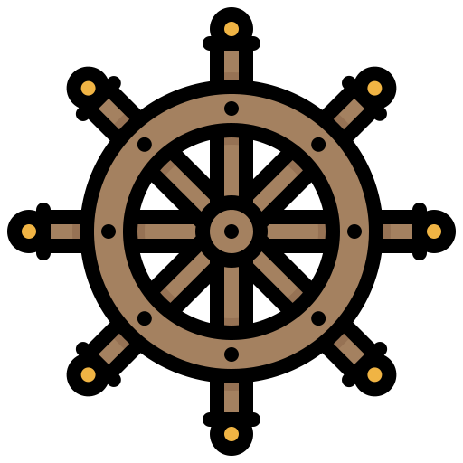 ruota della nave Generic Outline Color icona