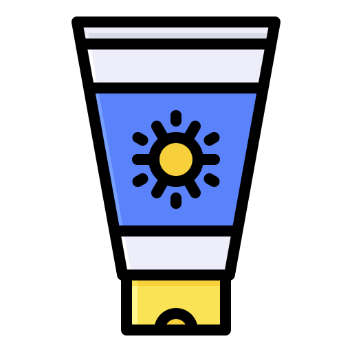 Sunscreen Generic Outline Color icon