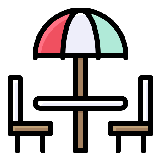terraza Generic Outline Color icono