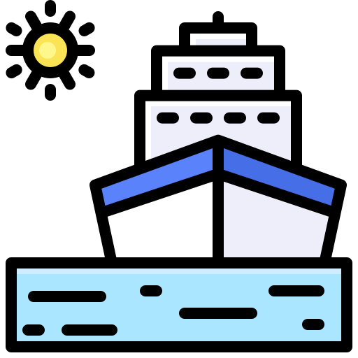 kreuzfahrtschiff Generic Outline Color icon
