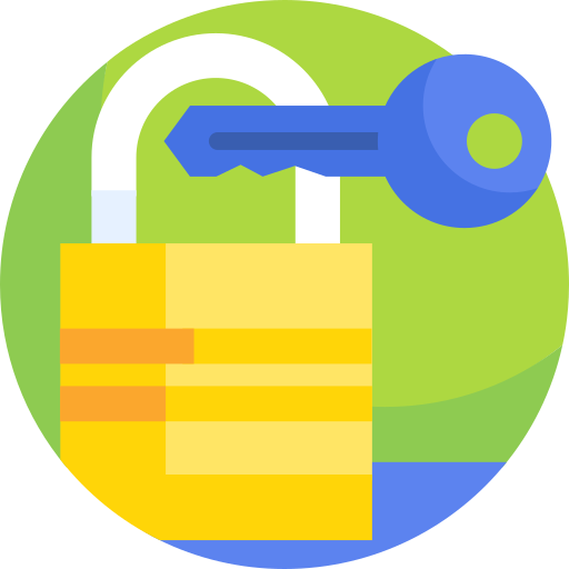 Padlock Detailed Flat Circular Flat icon