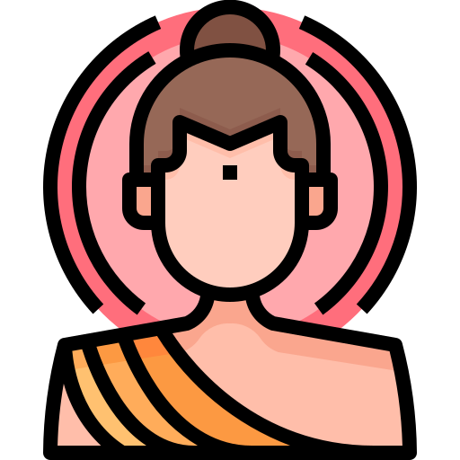 buddha Justicon Lineal Color icon