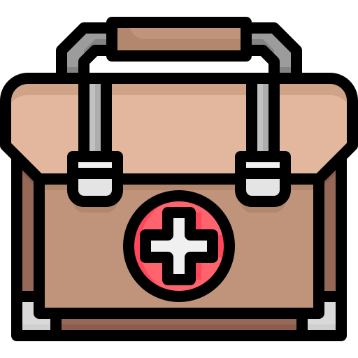 First aid kit Justicon Lineal Color icon