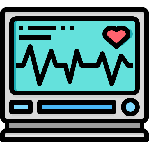 Electrocardiogram Justicon Lineal Color icon