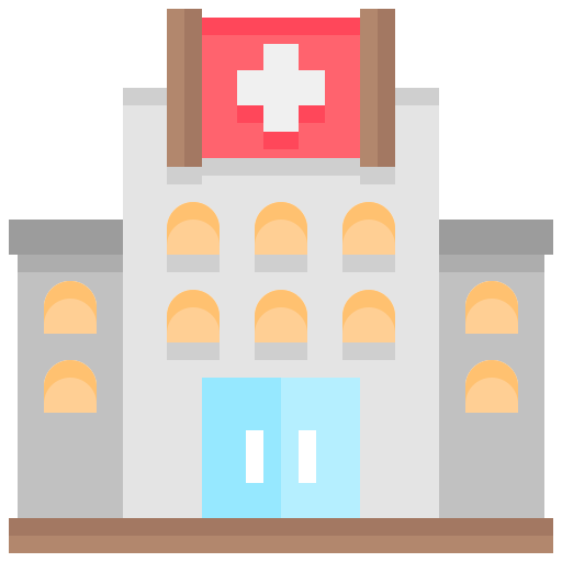 hospital Justicon Flat icono